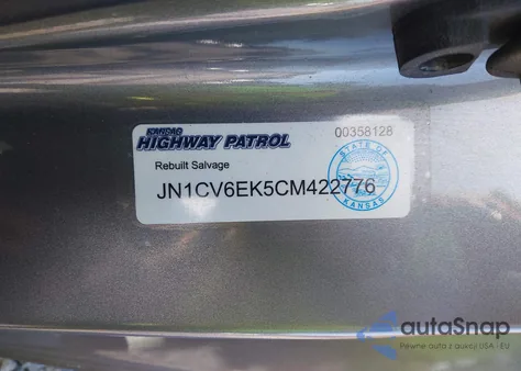 2012 Infiniti G37 Journey из США, поврежденный, VIN JN1CV6EK5CM422776